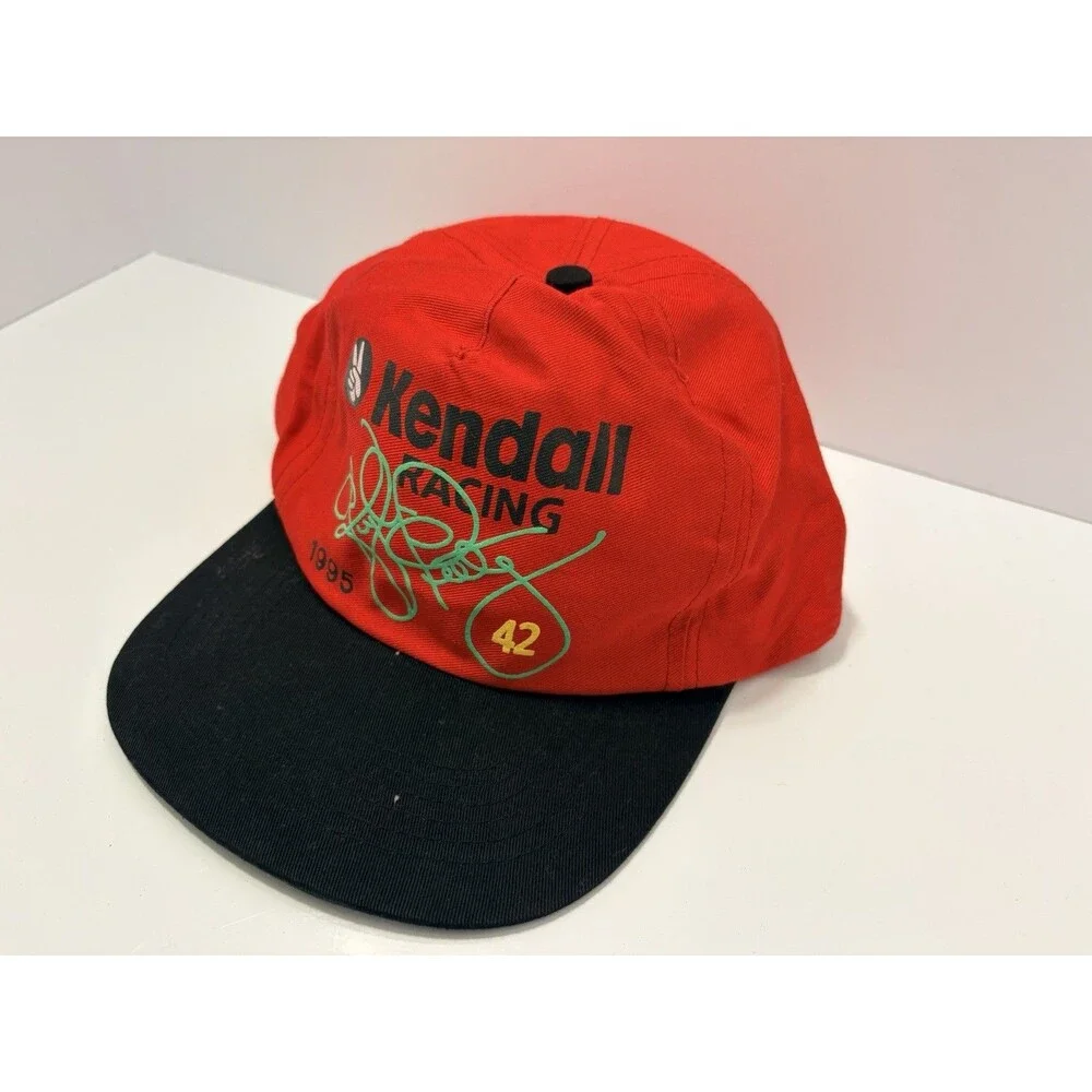 Vintage Kendall Racing #42 Kyle Petty Snapback Hat/Cap NASCAR Signature Print